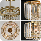 Round Luxe Gold Chandelier - View 5