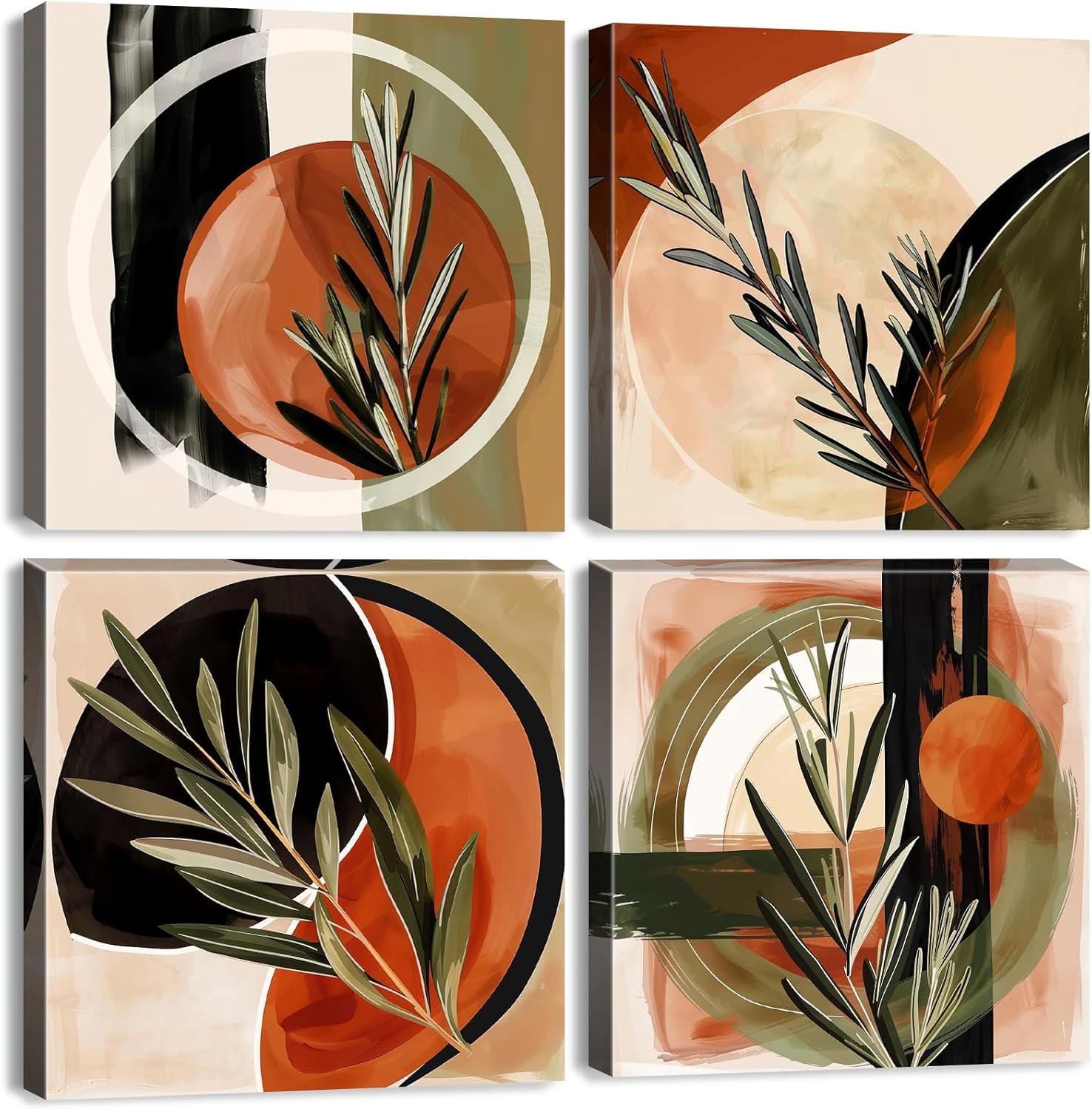 Vintage Orange Wall Decor — 12" — 12"L x 12"W