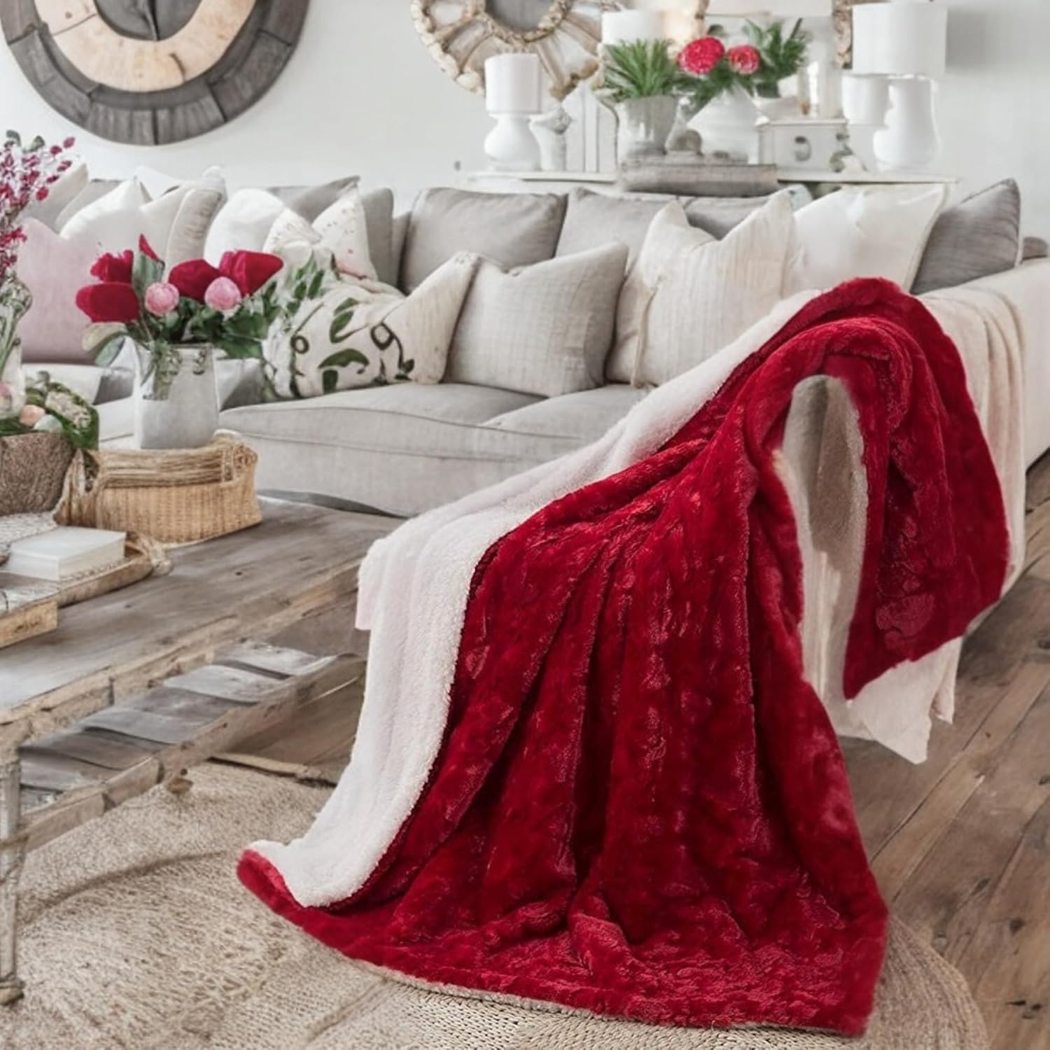 Luxe Brown Throw Pillow — 63" — 63" x 90"