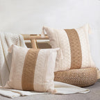 Boho Rattan Throw Pillow Cover — 18" - View 8