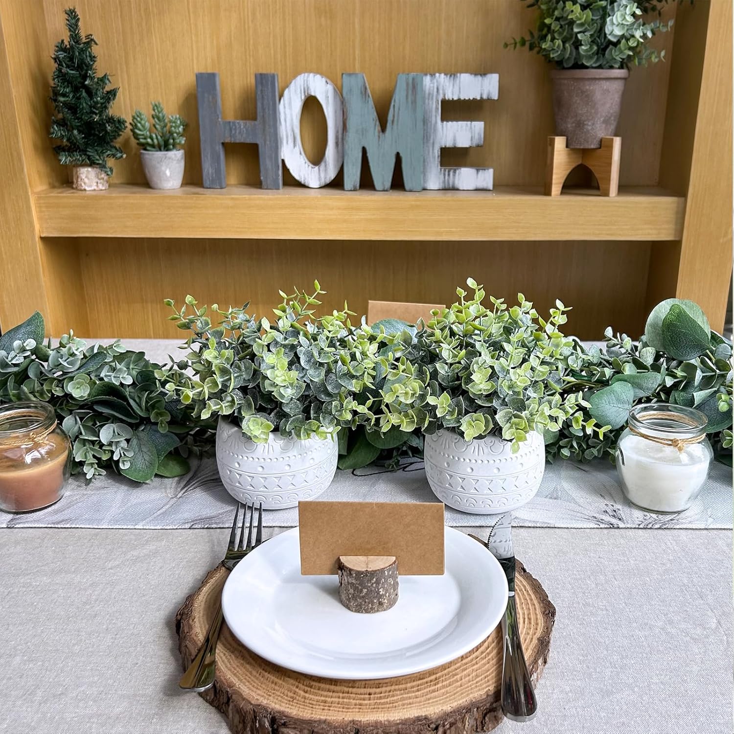Modern Black Artificial Plant — 7.1" - View 3