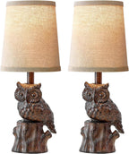 Farmhouse Brown Nightstand Lamp — 14.25" - View 8