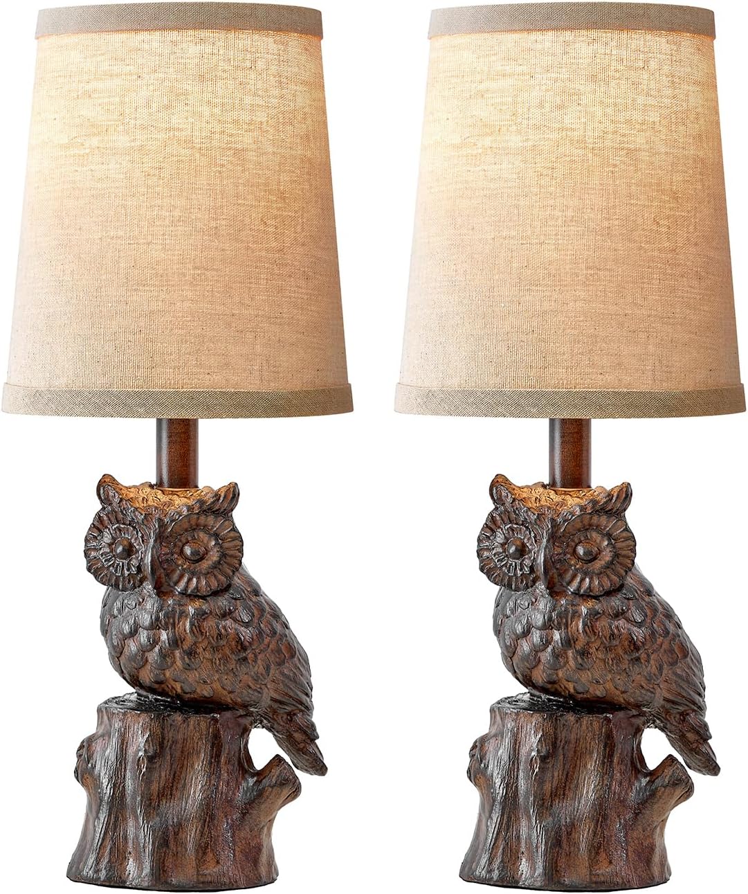 Farmhouse Brown Nightstand Lamp — 14.25" - View 8