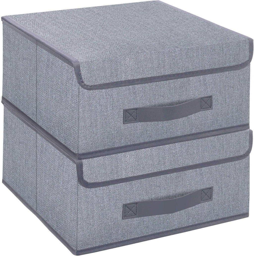 Linen Beige Storage Bin — 13" — Medium-32x32x16cm