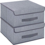 Linen Beige Storage Bin — 13" — Medium-32x32x16cm