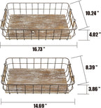 Farmhouse Wood Basket - View 4
