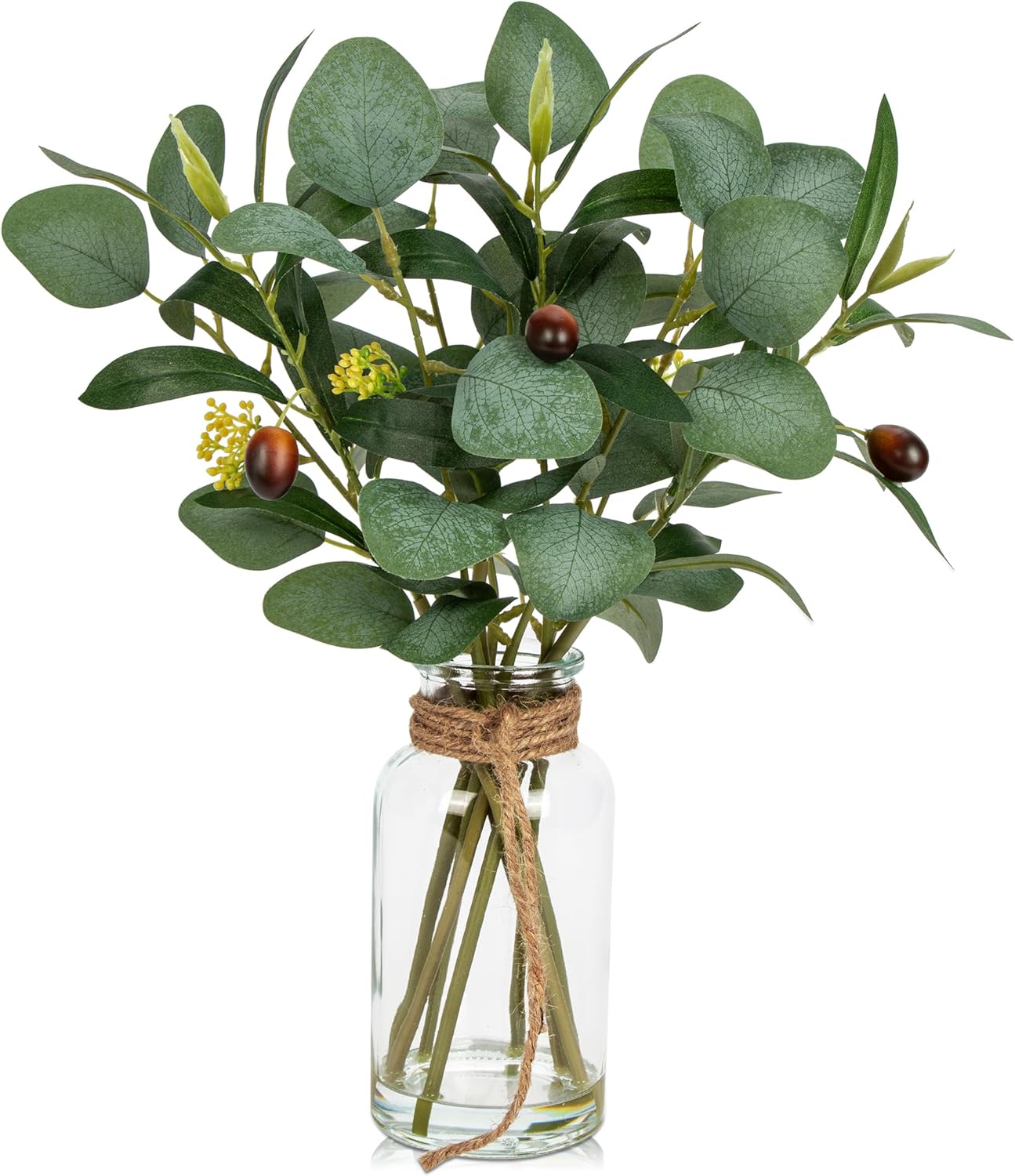 Farmhouse Black Artificial Plant — 14" — Darkolivegreen