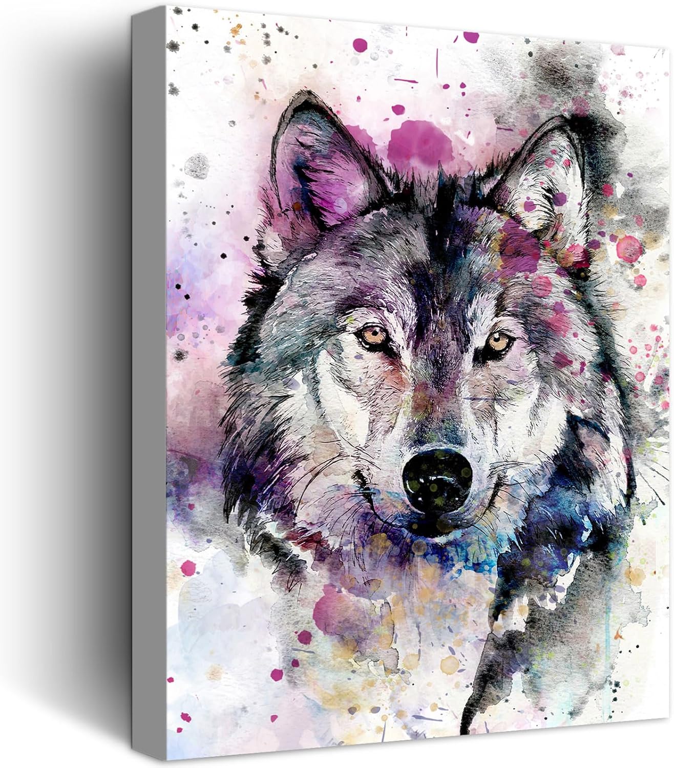 Modern Metal Wall Decor — 12" — Wolf