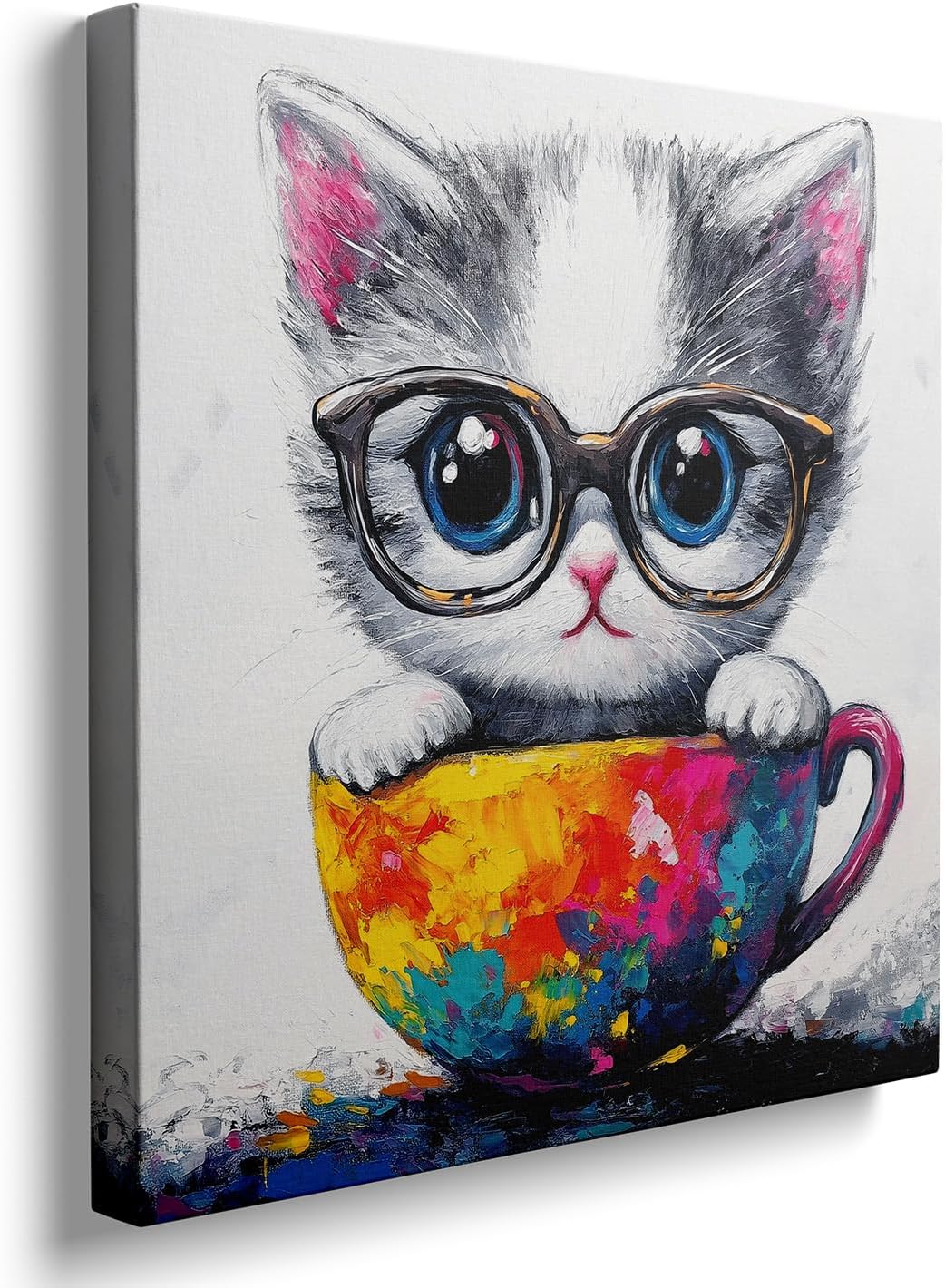 Framed Brown Canvas Wall Art — 16" — 24"L x 24"W