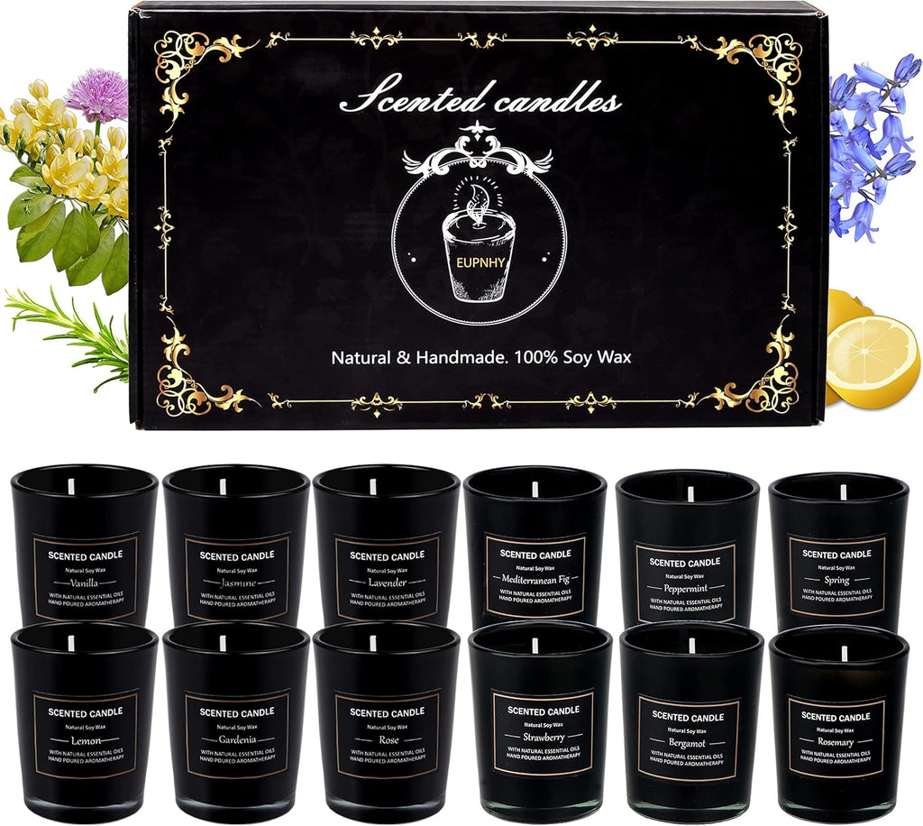 Soy Wax Wax Scented Candle — 12 Scents