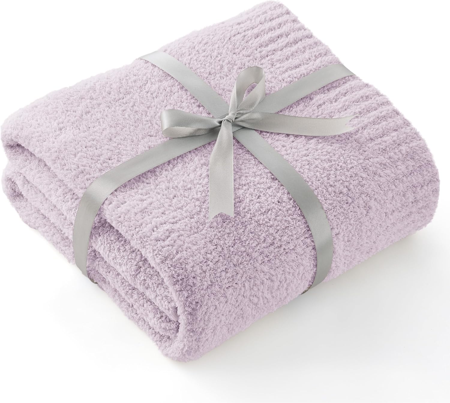 Knit Beige Throw Pillow — 50" — 10 - Purple