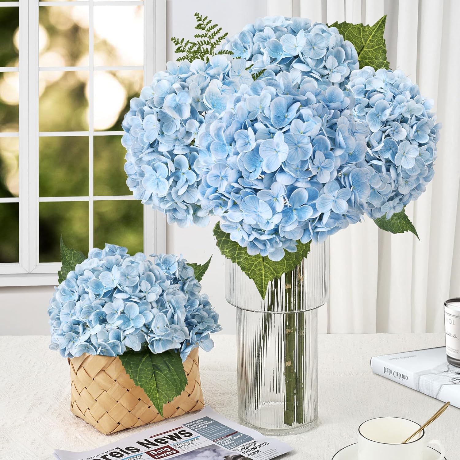 Blue Artificial Flowers — 21" - View 8