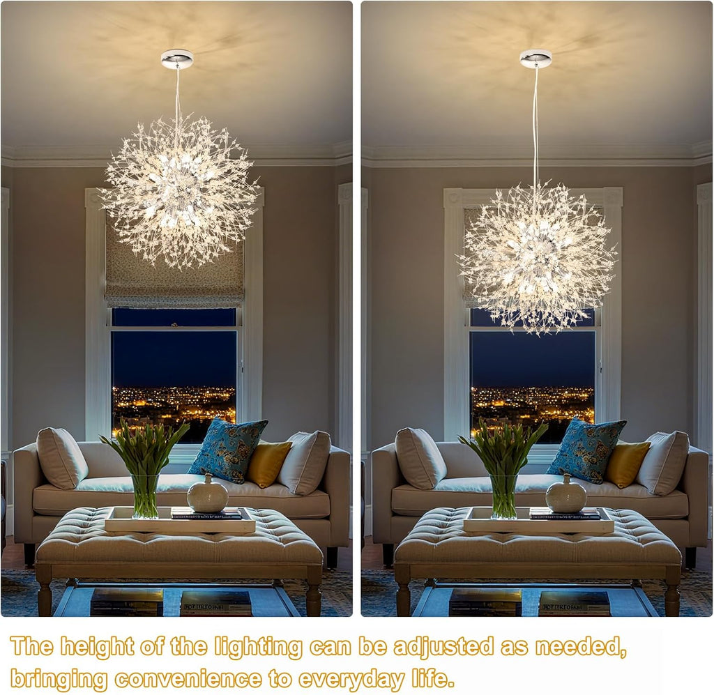 Round Luxe Gold Chandelier — 16-Light - View 6