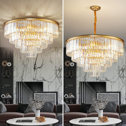 Adjustable Luxe Black Chandelier - View 2