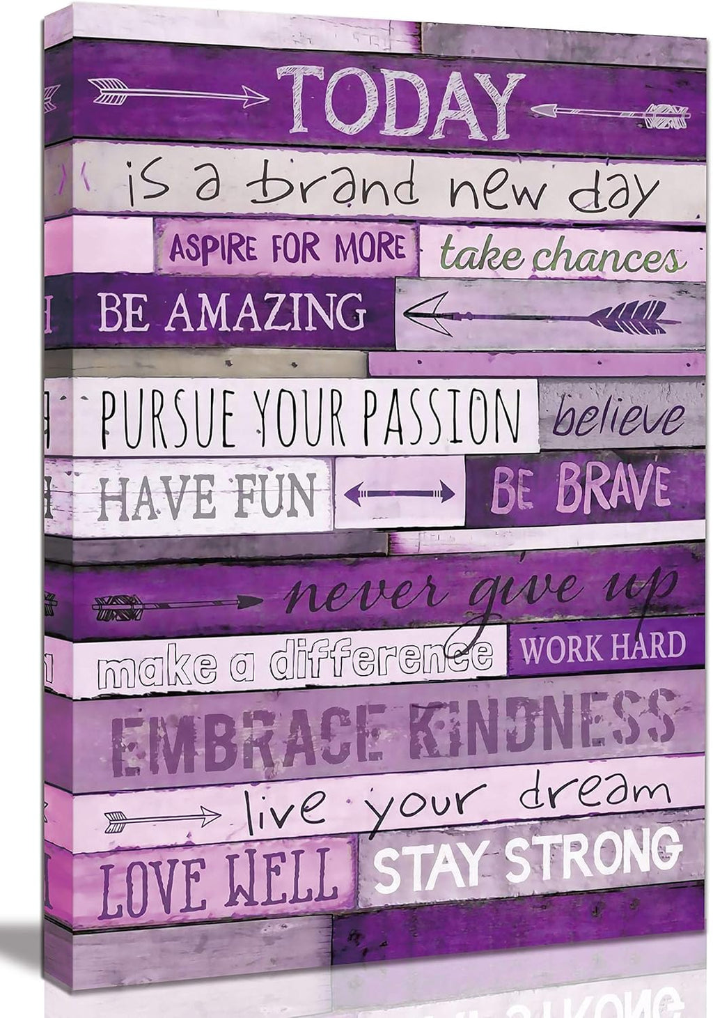 Brown Canvas Wall Art — 12" — 24"L x 16"W