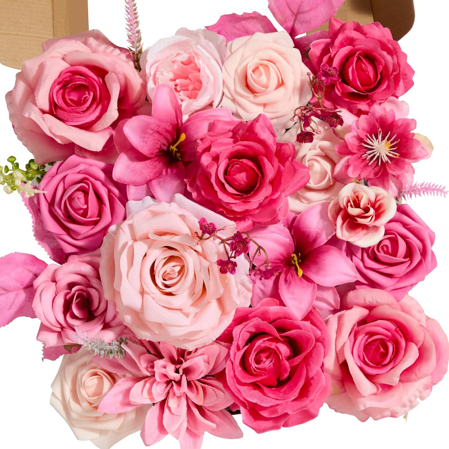 Black Artificial Flowers — A Hot Pink
