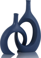 Boho Blue Vase Set — Blue