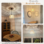 Boho Beige Chandelier — 12.2" - View 3