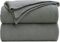 Knit Beige Throw Pillow — 60" — 60"x80"