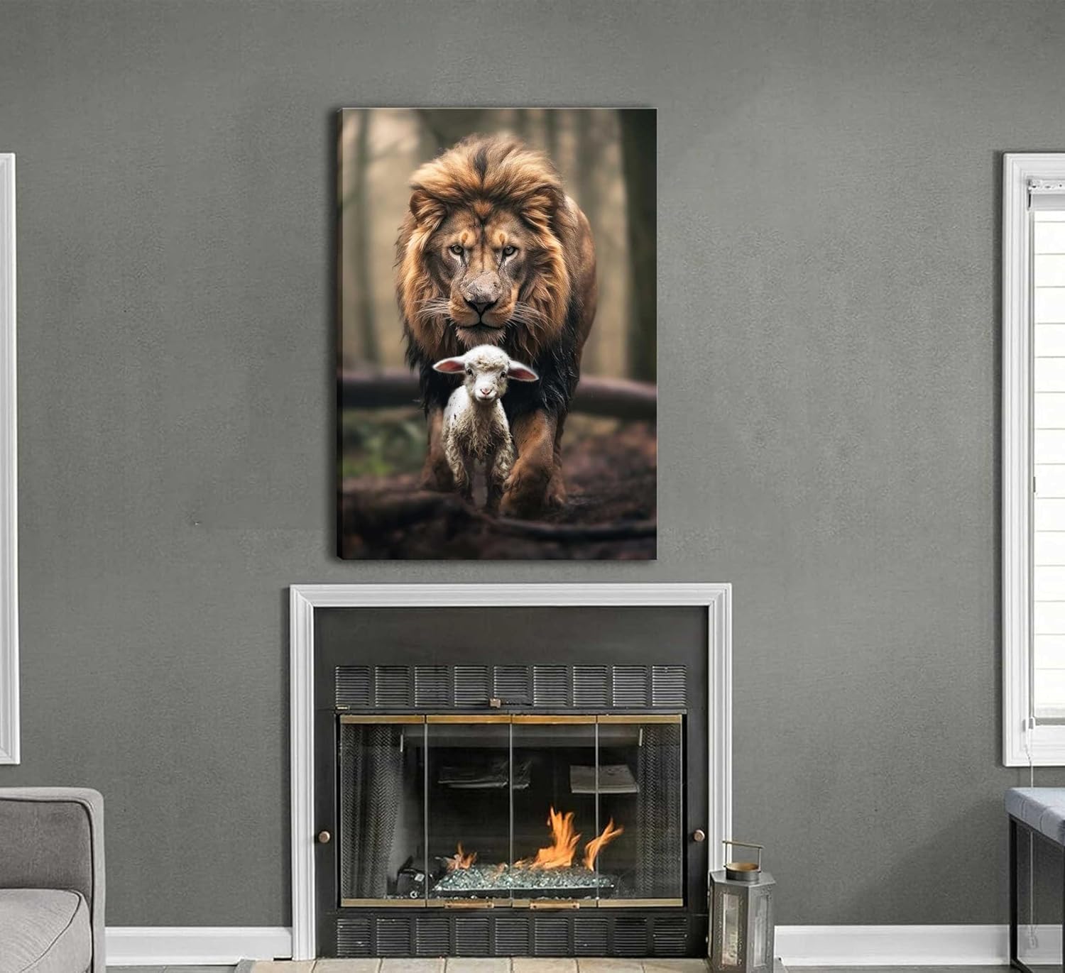 Framed Fabric Canvas Wall Art — 36" - View 3