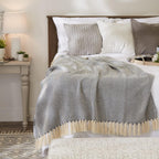 Farmhouse Beige Throw Pillow — 60" - View 5