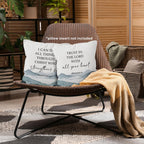 Boho Brown Throw Pillow Cover — 18x18 - View 3