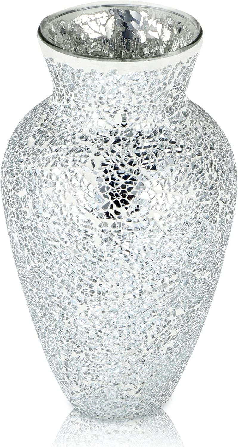 Handcrafted Glass Flower Vase — 11" - View 2