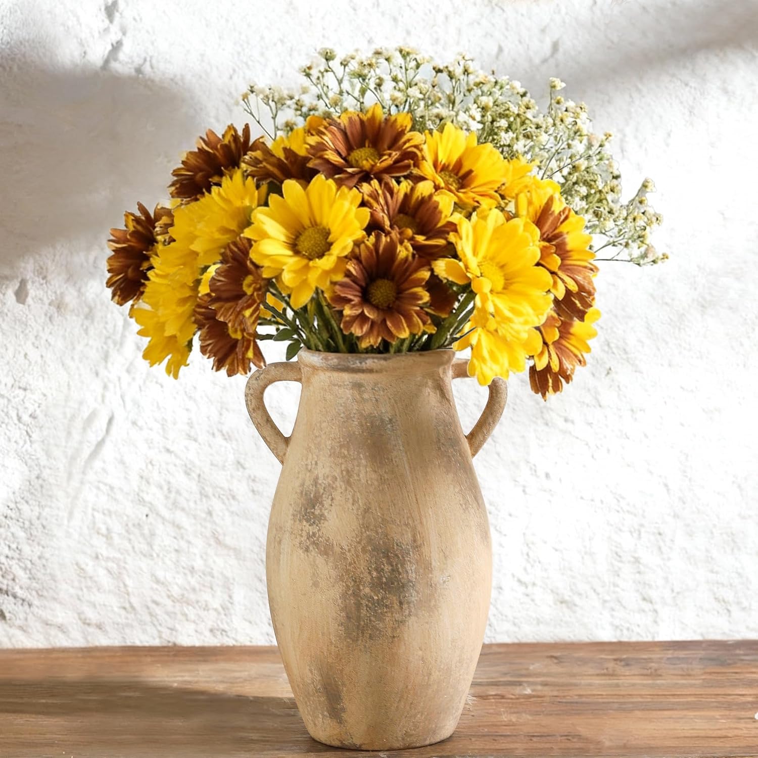 Farmhouse Ceramic Flower Vase — 41" — 102-11.3in