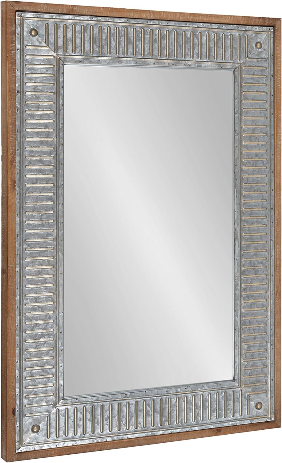 Farmhouse Brown Wall Mirror — 39" — 30"L x 20"W
