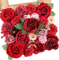 Blue Artificial Plant — Dark Red