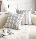 Boho Beige Throw Pillow Cover — 18" - View 2