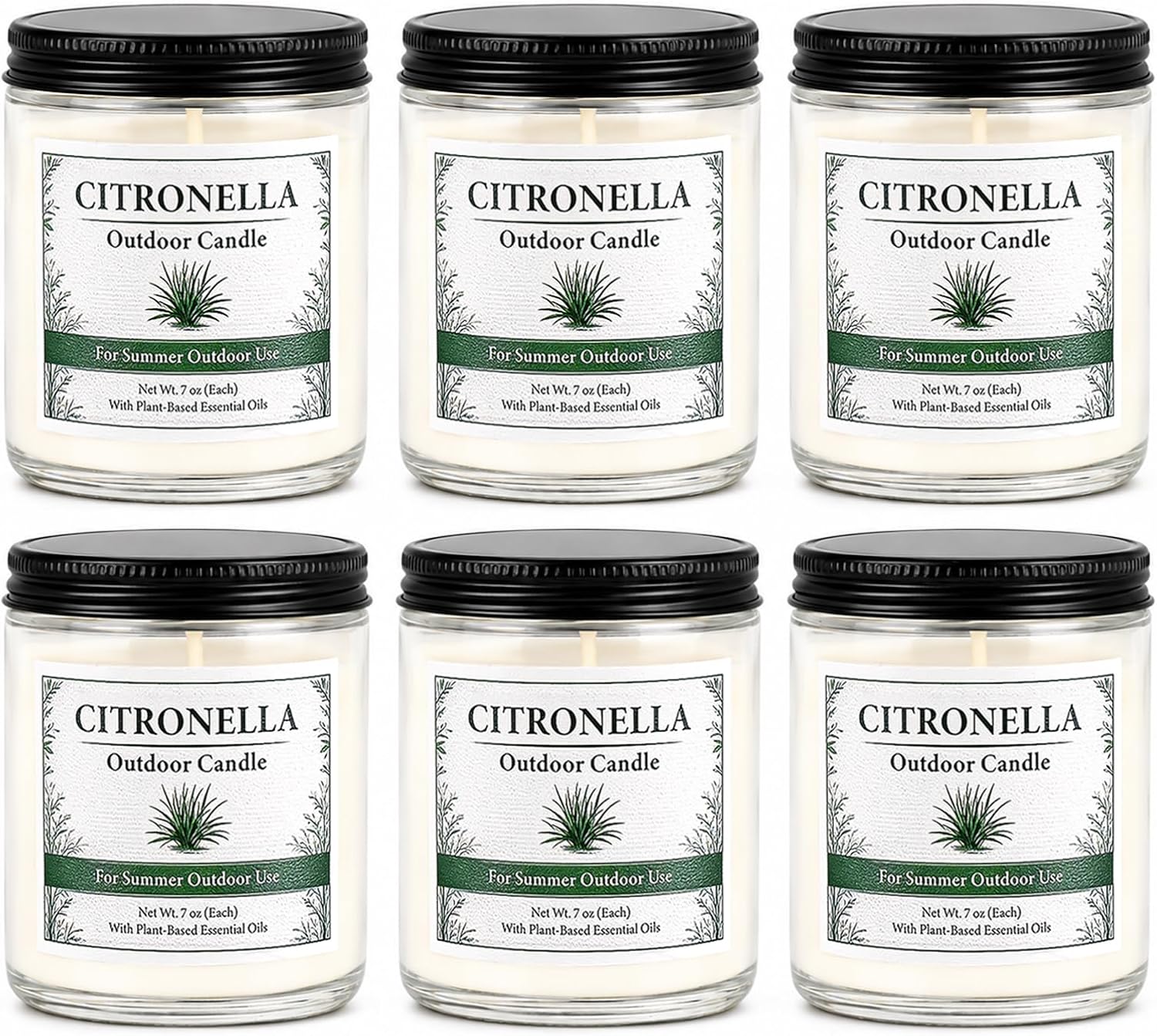Wood Scented Candle — Citronella Candles