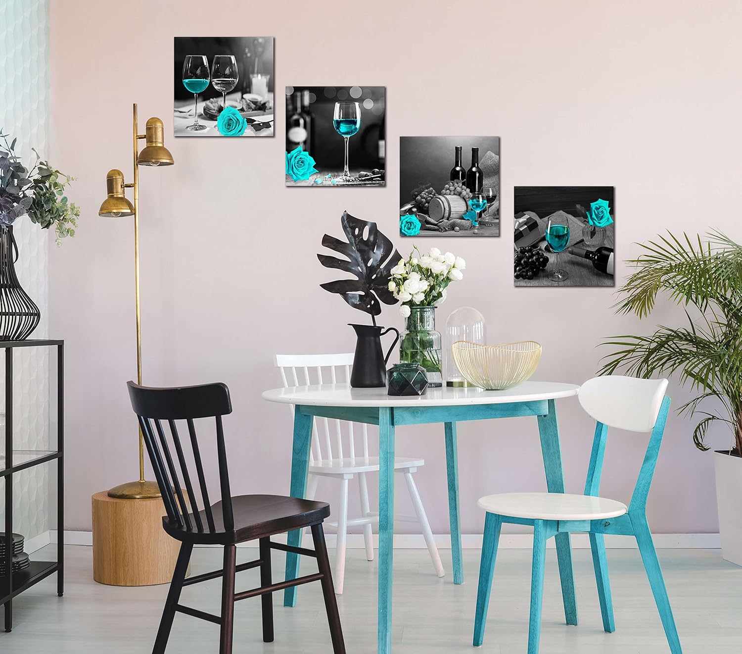 Framed Modern Green Wall Decor — 14" - View 5