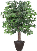 Rattan Faux Plant — 5" — Round Plastic Pot