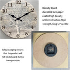 Battery Operated Farmhouse Beige Wall Clock — 16" - View 6