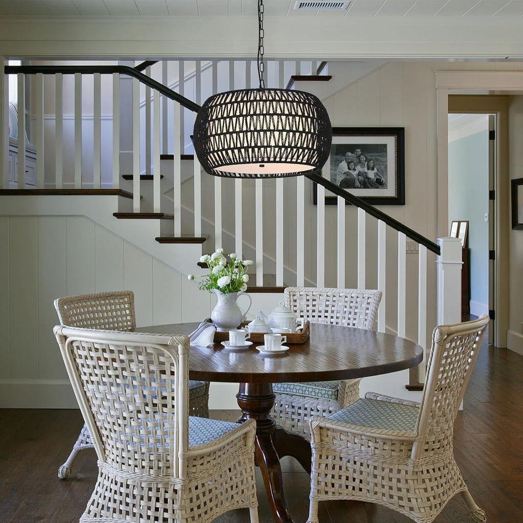 Boho Black Chandelier - View 8