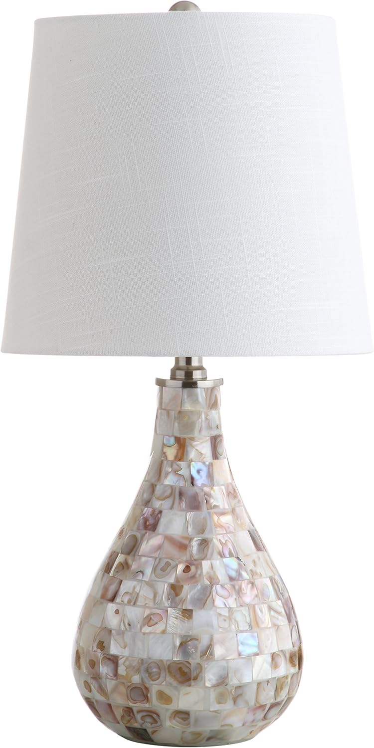 Linen Modern Grey Nightstand Lamp — 20.5" - View 8