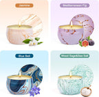 Soy Wax Metal Scented Candle - View 3