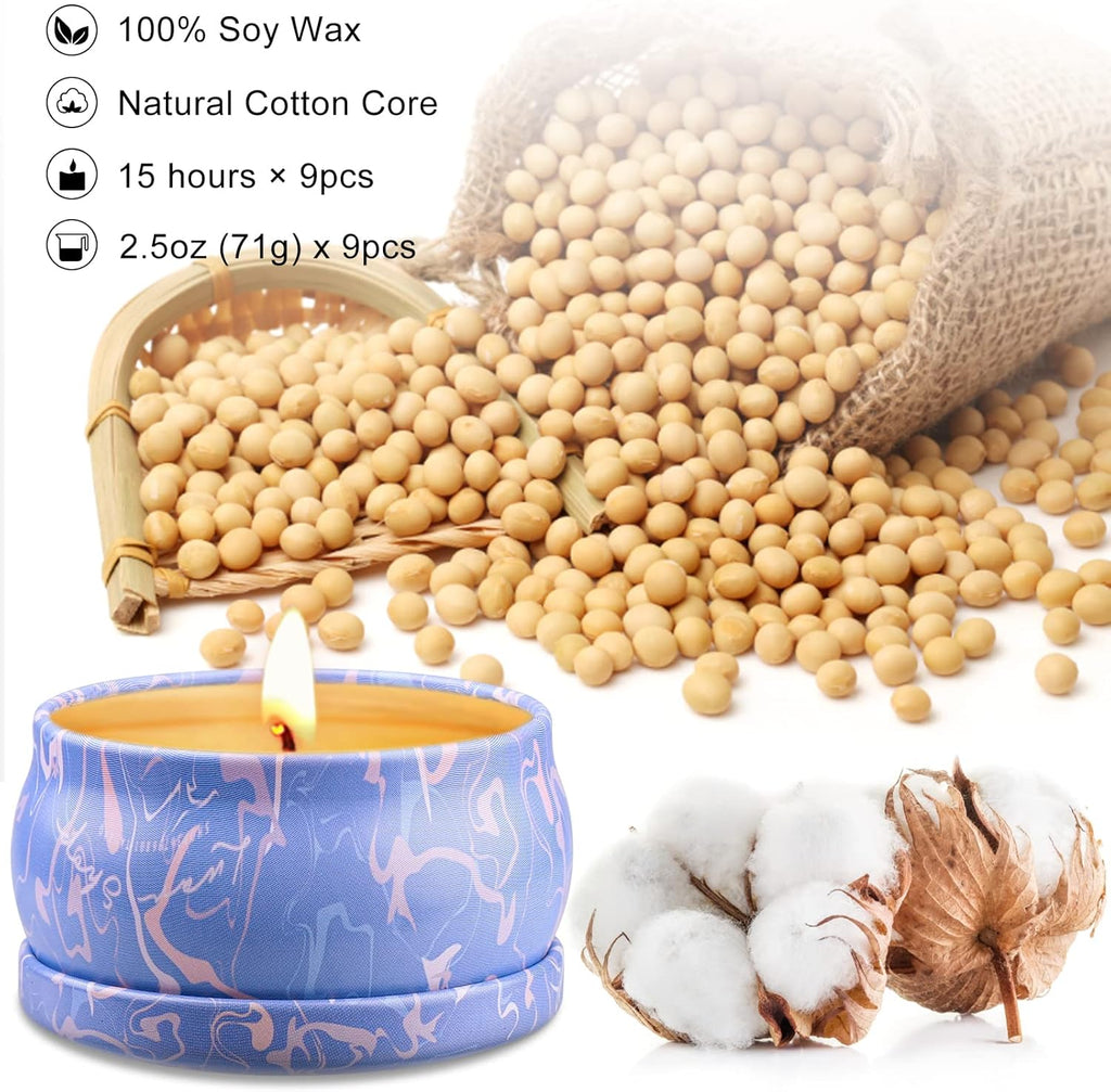 Soy Wax Metal Scented Candle - View 3