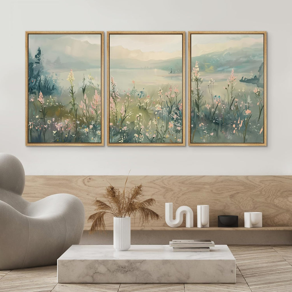 Framed Modern Fabric Wall Art — 24" - View 4