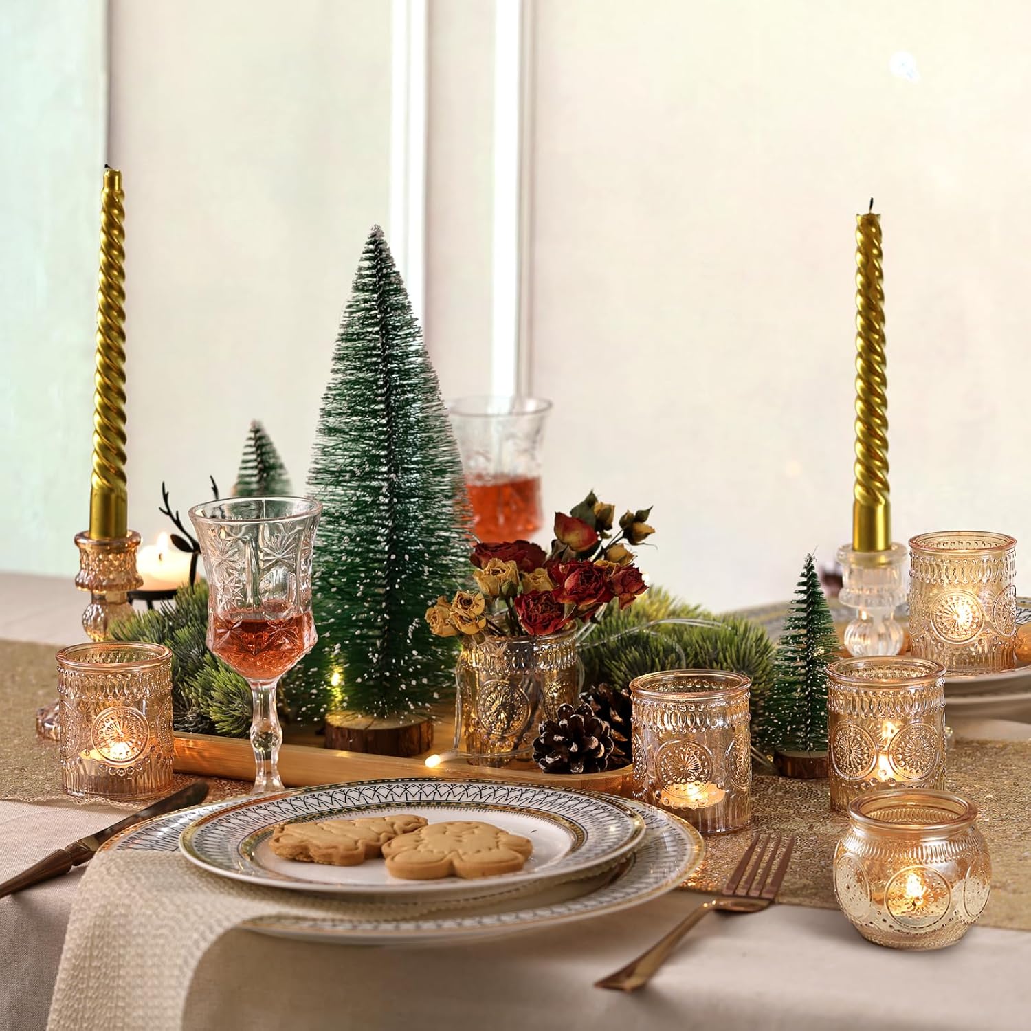 Vintage Boho Gold Candle - View 3