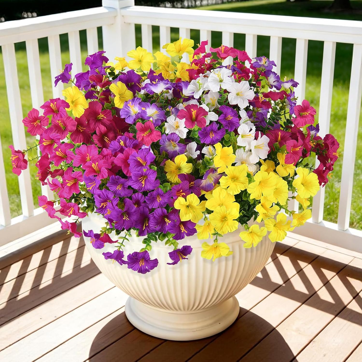 Pink Faux Plant — 6 Mix Color-2