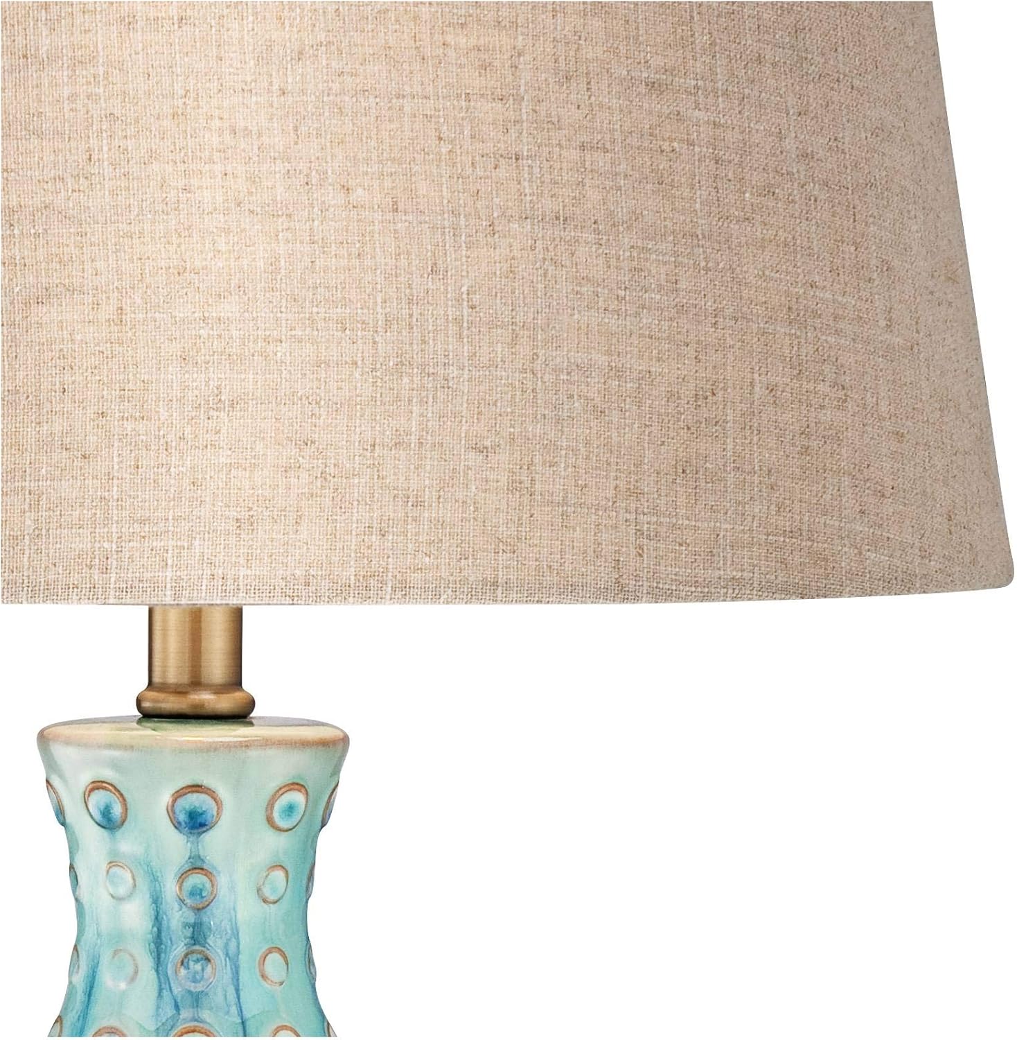 Linen Mid-Century Ceramic Table Lamp — 26.5" - View 3