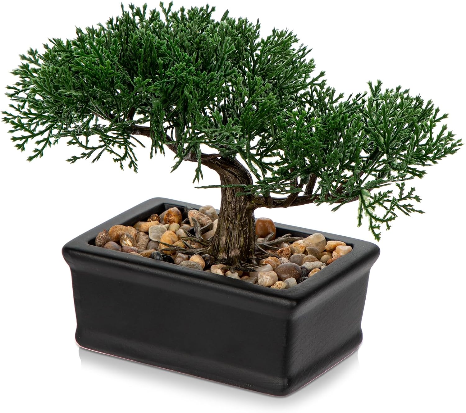 Farmhouse Ceramic Faux Plant — 6" — 6" Pine
