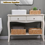 Handwoven Boho Wood Storage Bin - View 6