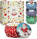 Soy Wax Metal Scented Candle — 4 Pack Christmas