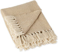 Farmhouse Beige Throw Pillow — 60" — 50x60"