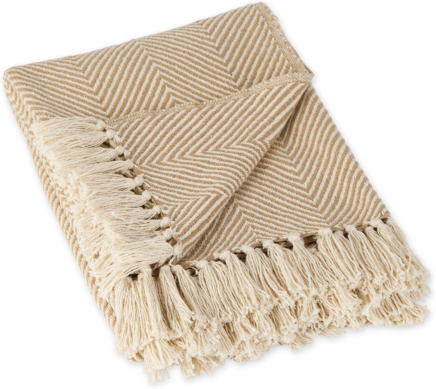 Farmhouse Beige Throw Pillow — 60" — 50x60"