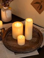Round Farmhouse Black Candle - View 3