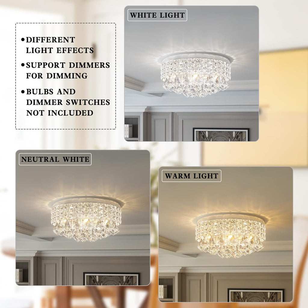 Round Luxe Black Chandelier — 15" - View 7
